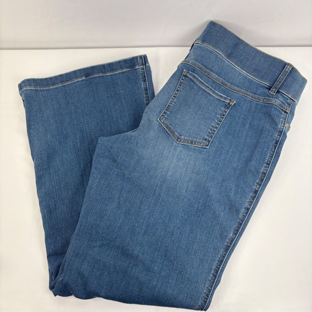 Spanx Flare Jeans Vintage Indigo Pull On High Rise 20456Q Womens 3X Petite NWT